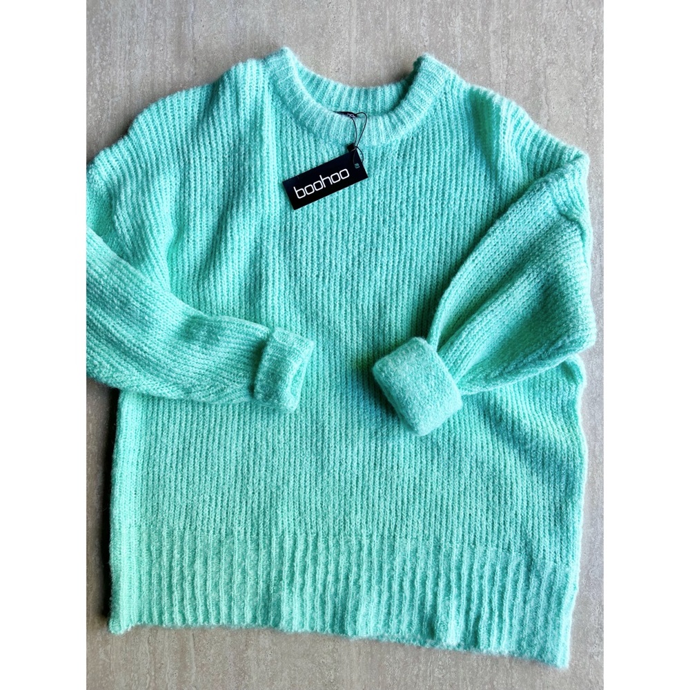 CLOSET CLOSING BooHoo Oversized Rib Knit Boyfriend Jumper NWT